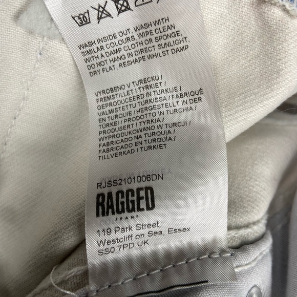 NEW Ragged Priest Multicolor Patchwork‎ Check Wide Leg Jeans Size 28 Fringe Boho - Picture 10 of 12